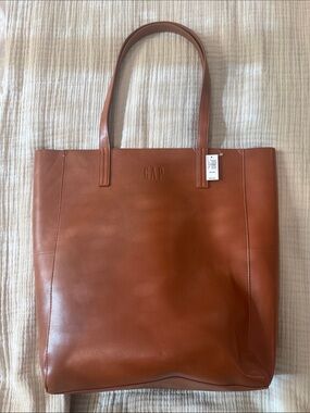 GAP Brown Leather Tote NWT
